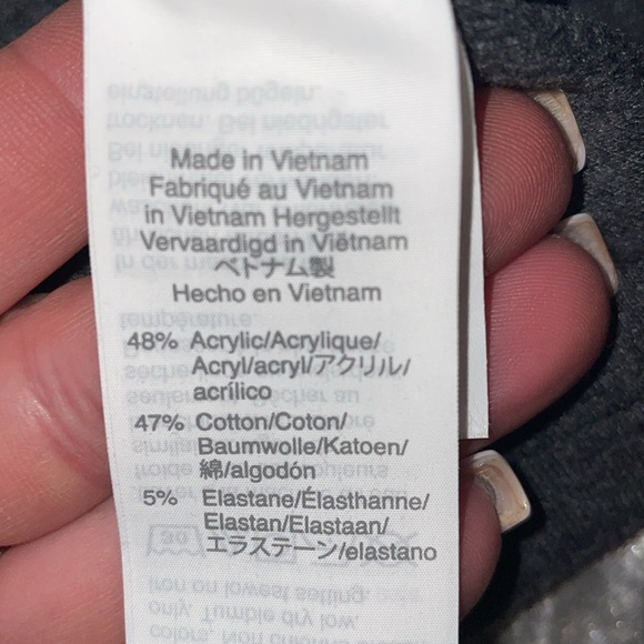 Madewell Women’s Charcoal Gray Polo Sweater - Super Soft Size Large - Picture 5 of 6